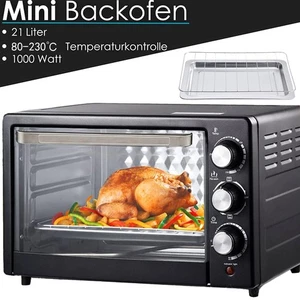 Minibackofen 21 Liter Pizzaofen Mini Backofen Kleiner Backofen Minibackofen - Bild 1 von 15