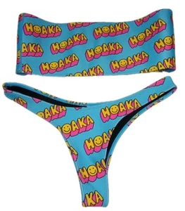 Hoaka x Pony Bikini Size XL Smiley Set Quirky Trending - Picture 1 of 8