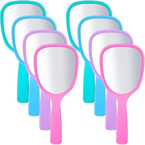 8 Pcs Small Handheld Hand Mirror Compact Travel Makeup Mirror Handheld Cosmet... - Picture 1 of 6