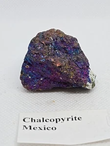Chalcopyrite Peacock Ore Natural Raw Specimen - Picture 1 of 6