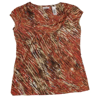 Женская блузка Liz & Co. средний пуловер с коротким рукавом повседневный - Изображение 1 из 4