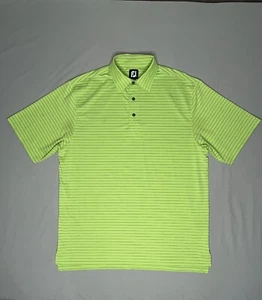 FootJoy Poloshirt Herren Large grün/schwarz gestreift Freizeit Golf Polyester Erwachsene - Bild 1 von 12