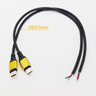 10pcs 30cm Aluminium USB Type-C Male Plug 4 Wires Power Pigtail Cable 2A DIY