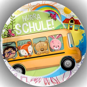 Ostia per torta compleanno festa immagine per torta cialda fondente scuola P6 - Foto 1 di 1