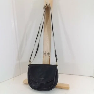 TIGNANELLO Black Leather Adjustable Strap Crossbody Shoulder Bag  - Picture 1 of 11