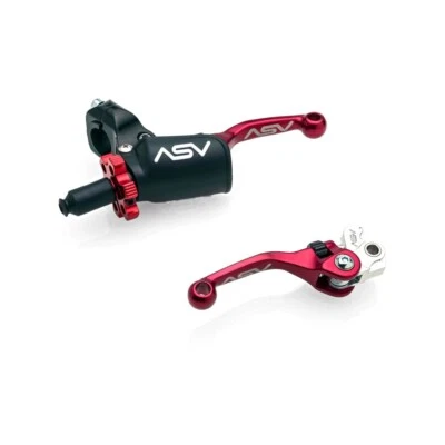 ASV F4 Lever Set PRO PACK Red Short Kawasaki KX250F 2011-2012 KX450F 2009-2012 Foto 1 de 4