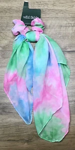 Women s Wild Fable Tie-Dye Printed Chiffon Scarf Twister Multicolored - Picture 1 of 6