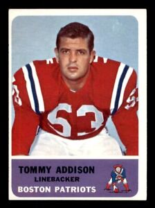 1962 Fleer Football #9 Tommy Addison VG/EX