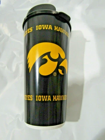 NCAA Iowa Hawkeyes 32 fl oz Travel Tumbler Cup Mug with Lid Cover
