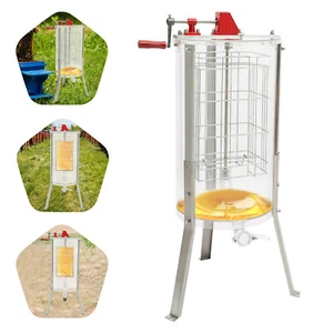 Separador extractor de miel de 2 marcos Honigschleuder, manual de tambor giratorio de panal - Imagen 1 de 22