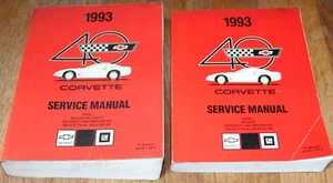 1993 Corvette Service Manual Book 1 & 2 ST-364-93-1 ST-364-93-2 SET PAIR - Picture 1 of 20
