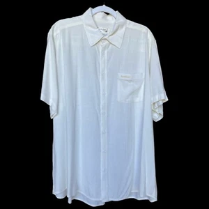 Bambus Knopf Shirt Herren Größe 2XL umweltfreundlich geknöpft 100 % Bambus Elfenbein - Bild 1 von 7