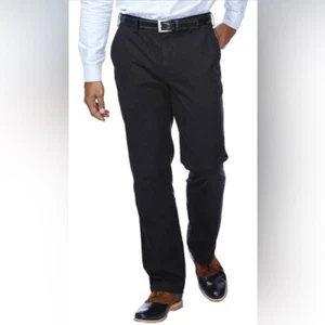 Haggar Herren Performance Baumwolle Slack Straight-Fit Hose Größe 38x32 Neu mit Etikett - Bild 1 von 6