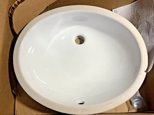 Fregadero de baño ovalado KOHLER K-EC2210-0 Caxton, blanco, se adapta a estándar 14" x 17" - Imagen 1 de 8