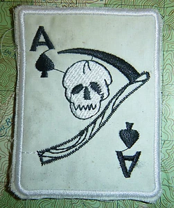 Patch - THE GRIM REAPER - USSF - DEATH CARD - ACE of SPADES - Vietnam War, M.827 - Bild 1 von 2