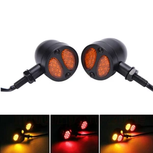 Motorcycle LED Bullet Brake Running Turn Signal Tail Light For Harley Dyna US - Bild 1 von 12