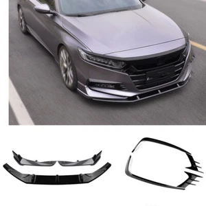 Front Spoiler+Seitlicher spoiler+Nebellichter Dekor Für Honda Accord 2018-2020 - Picture 1 of 8
