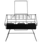 3 Airpot Coffee Display Commerical Black Wire Pot Rack w/ Drip Trays Restaurant