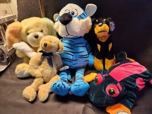LOT OF 5 - Plushes - Ganz/Nanco/Six Flags/Toy Works/Bloom - VINTAGE/EARLY 2000'S - Picture 1 of 24
