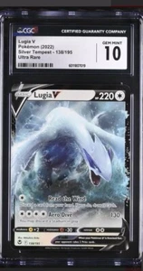 Lugia V Ultra Rare 138/195 2022 Pokemon Silver Tempest CGC 10 - Picture 1 of 2