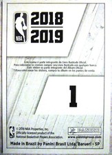 2018-19 Panini NBA Sticker BRAZIL Portuguese UNSTUCK Rare- You Pick Player #1