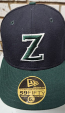 New Orleans Zephyrs Hat Baseball Cap Fitted  New Era MiLB Minors SZ 6 7/8