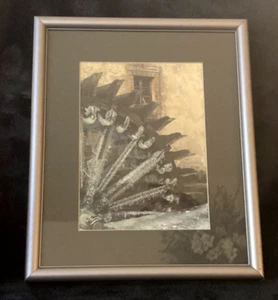 Framed Image Of Frozen Waterwheel...Country Look...Unknown Medium....Custom Fram - Picture 1 of 2