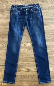 Rock & Roll Denim Rival Low Rise Skinny Jeans Dark Wash 28 X 32 - Picture 1 of 4