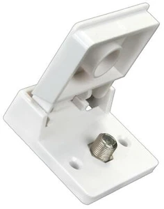 (2-PACK) JR PRODUCTS 47755 2" POLAR WHITE EXTERIOR TV CABLE JACK *S3 - Bild 1 von 1