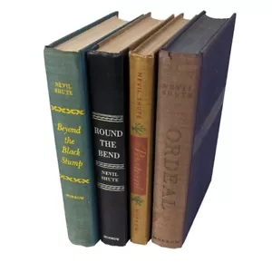 Nevil Shute Lot of 4 Vintage HC Books Ordeal Pastoral Round Bend Black Stump - Picture 1 of 14