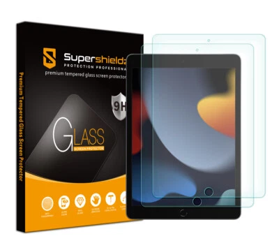 2x Supershieldz Tempered Glass Screen Protector for iPad 10.2" 9th/ 8th/ 7th Gen - Image 1 of 4