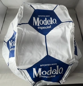 MODELO ESPECIAL INFLATABLE 22" SOCCER BEACH BALL Cerveza Beer Bar Cave FIFA NEW - Picture 1 of 7