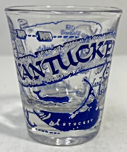 Nantucket Island Schnapsglas - 2 1/4" hoch - alte Windmühle, Sankaty Light - Bild 1 von 6