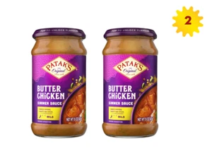 Salsa a fuego lento de pollo Patak's Butter 15 oz x 2 frascos - Imagen 1 de 6