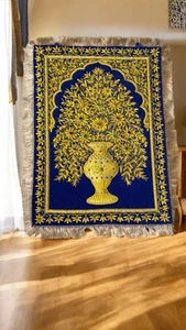 Appendiabiti da Parete 24"x12" Zardozi - Elegante Tappeto Ricamato Arazzo per Decorazione Casa - Foto 1 di 8