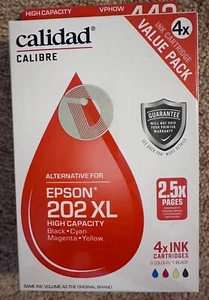 Calidad Epson 202 XL BCMY 4 Pk Australia Brand NEW Printer Ink Colour Cartridge - Photo 1/2