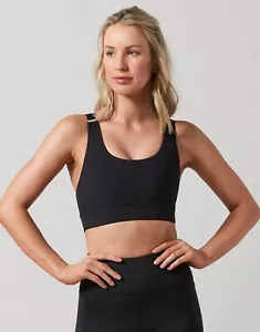 Womens New Lilybod Zoe Sports Bra Size M Black - Picture 1 of 3