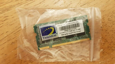 TwinMOS 128MB PC2100 DDR non-ECC Unbuffered CL2.5 SoDimm 2.5V Memory Module - Image 1 of 2