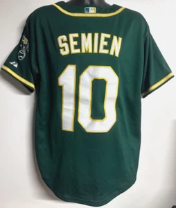 MLB Oakland Athletic A's #10 Marcus Semien Baseball Trikot Herren Gr: 48 grün - Bild 1 von 15