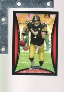2008 Bowman Chrome #BC115 Ben Roethlisberger RIFRATTORE RARO AFFILATO QUASI NUOVO + ACCIAIO - Foto 1 di 2