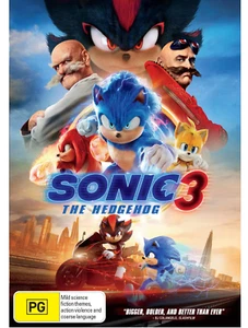 SONIC THE HEDGEHOG 3 DVD | NEW & SEALED | REGION 4 | FREE POST - Picture 1 of 1