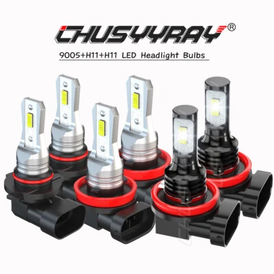 For Nissan Quest 2011-2017 LED Headlight Bulbs Kit High/low Beam + Fog Light - Image 1 of 4