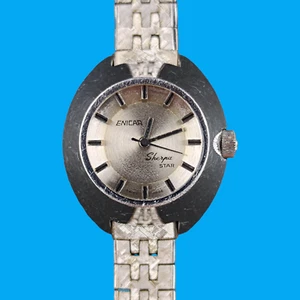 Vintage ENICAR Sherpa Star Automatic Watch 1970s Original bracelet Swiss Made - Picture 1 of 12