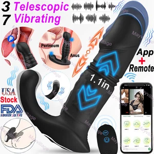 Telescopic Anal Plug Dildo Male Prostate Massager Vibrator Sex Toy for Men women - Picture 1 of 24