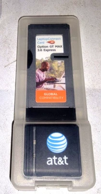 OPTION, LAPTOP CONNECT CARD, QUALCOMM 3G CDMA, CE0681, FC, GE0202, PRE-OWNED - Image 1 of 4