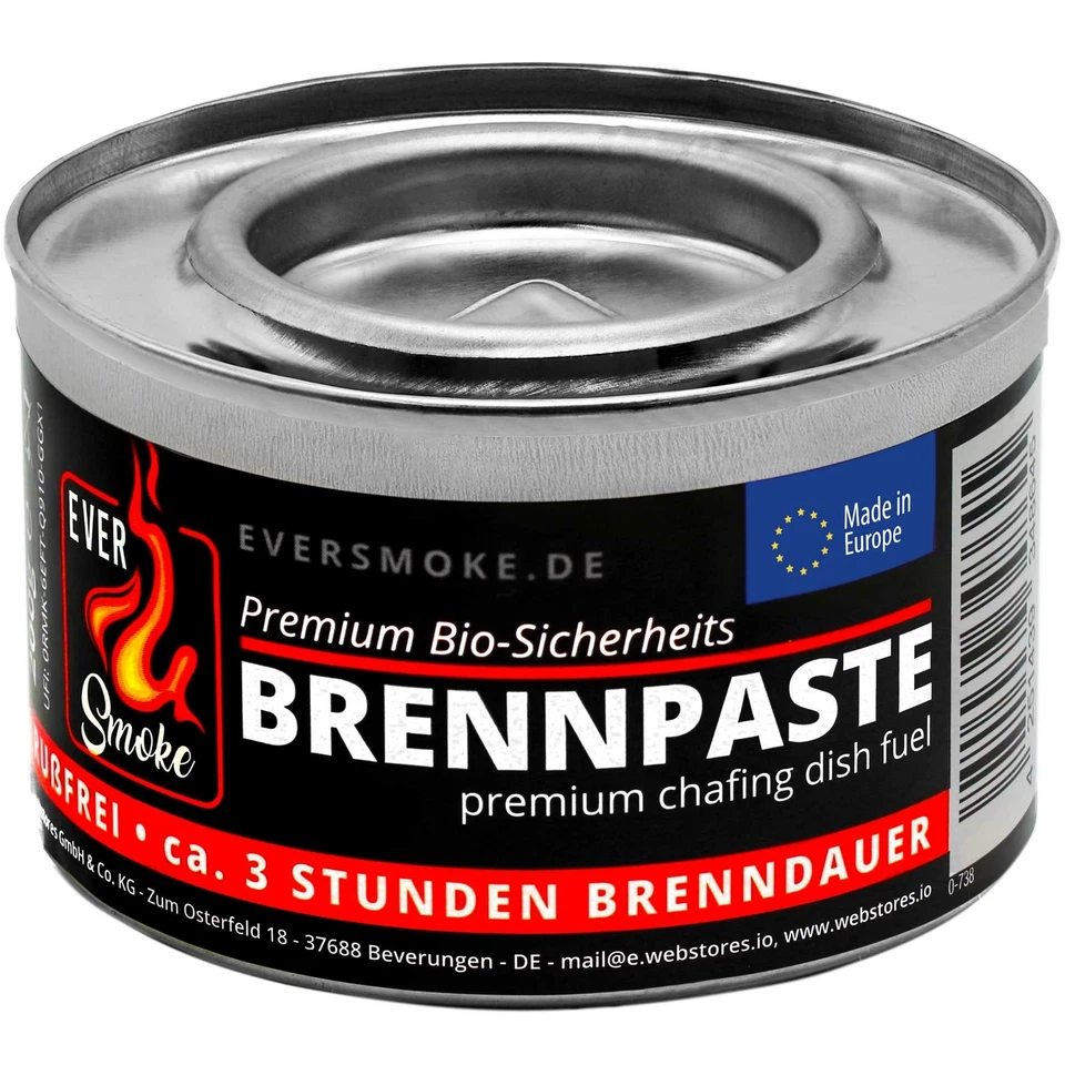 EVERSMOKE Sicherheits Brennpaste Brenngel Chafing Dish Speisenwärmer Sicherheitsbrennpaste