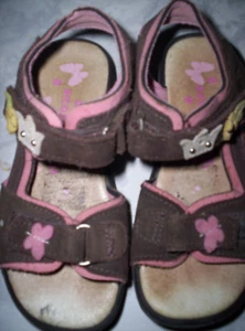 RICOSTA - Leder-Sandalen mit Schmetterlinge, gepflegt Gr.26 - Bild 1 von 2