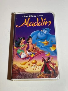 Walt Disney Clásico Raro Diamante Negro VHS Aladdin - Imagen 1 de 9