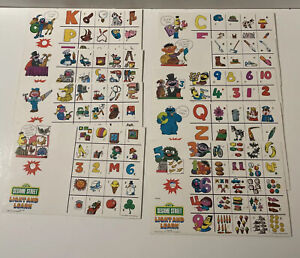 Vintage Sesame Street "Light And Learn" Game (1977) - Lot of Parts (ONLY)