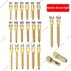30 Pcs Dental Screw Post Plated 24K Gold Conical Refill For Root Canal 20 Sizes - Picture 1 of 46